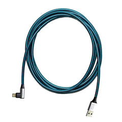Cords of Steel The Right Angle Blue 6 ft Charging Cable Micro USB-C - Shop R Studio