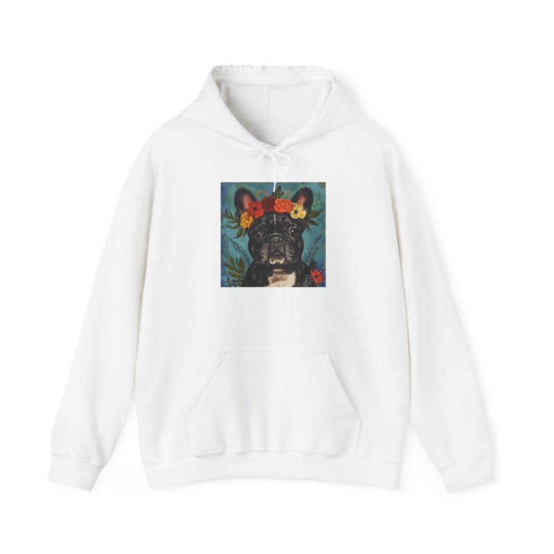 Fine Art Inspired French Bulldog Unisex Heavy Blend™ Hooded Sweatshirt
