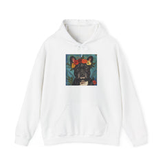 Fine Art Inspired French Bulldog Unisex Heavy Blend™ Hooded Sweatshirt