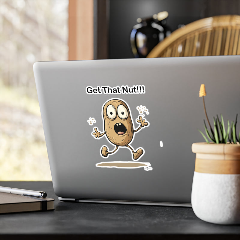 Naughty Nibbles Funny Adult Humor Peanut Vinyl Kiss-Cut Decals - Durable & Removable