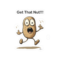 Naughty Nibbles Funny Adult Humor Peanut Vinyl Kiss-Cut Decals - Durable & Removable