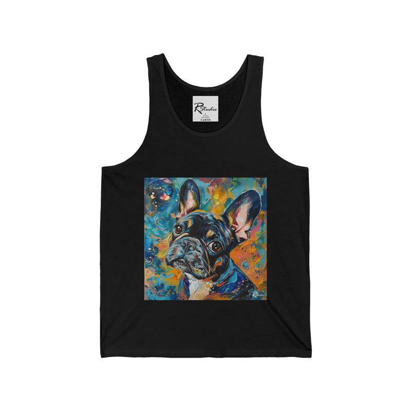French Bulldog Fine Art Unisex Jersey Tank Top - Stylish & Comfortable