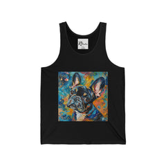 French Bulldog Fine Art Unisex Jersey Tank Top - Stylish & Comfortable