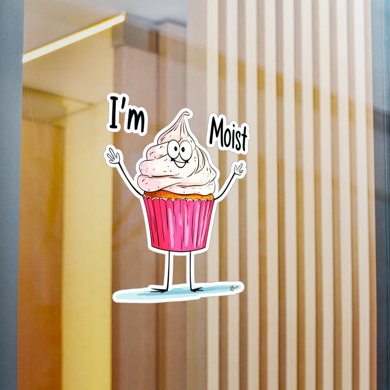 Naughty Nibbles Funny Adult Humor Cup Cake Vinyl Kiss-Cut Decals - Durable & Removable