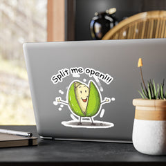 Naughty Nibbles Funny Adult Humor Pistachio Vinyl Kiss-Cut Decals - Durable & Removable
