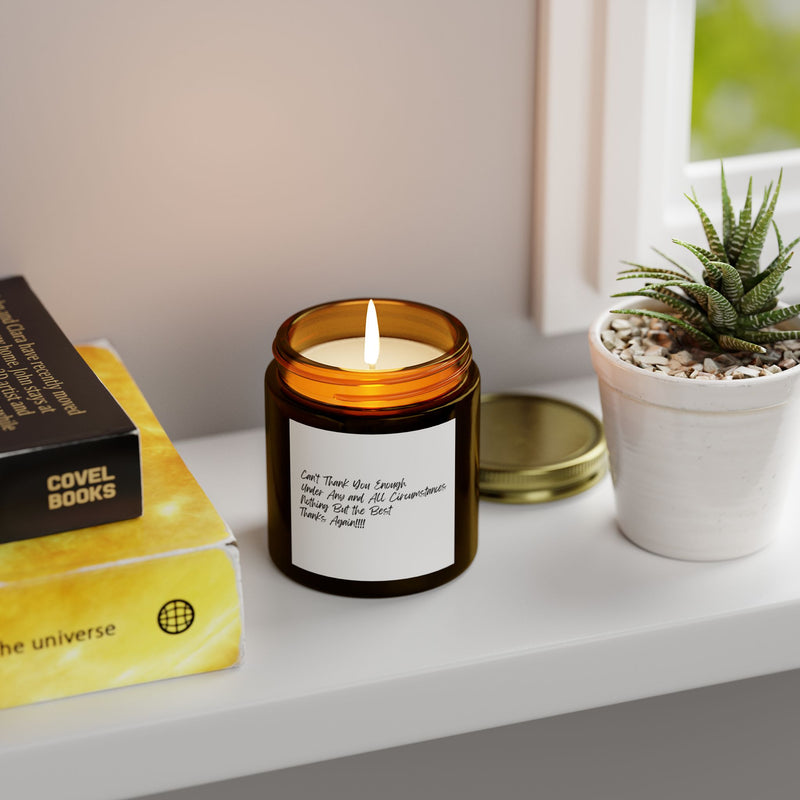 The "Ultimate" Thank You Gift Candle Scented Coconut Apricot Soy Wax Candles (4oz, 9oz)