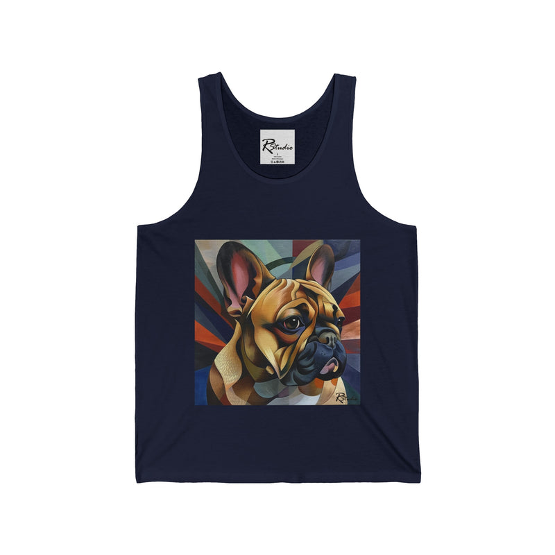 French Bulldog Fine Art Unisex Jersey Tank Top - Stylish & Comfortable