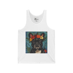French Bulldog Fine Art Unisex Jersey Tank Top - Stylish & Comfortable
