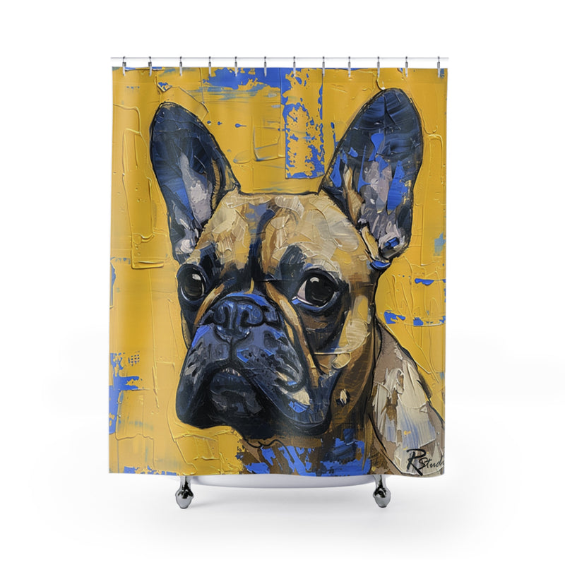 French Bulldog Fine Art Shower Curtain - Stylish Bathroom Decor