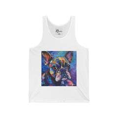 French Bulldog Fine Art Unisex Jersey Tank Top - Stylish & Comfortable