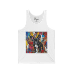 French Bulldog Fine Art Unisex Jersey Tank Top - Stylish & Comfortable