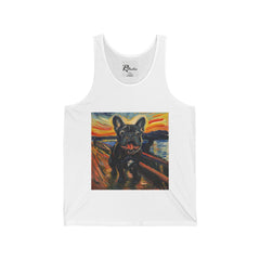 French Bulldog Fine Art Unisex Jersey Tank Top - Stylish & Comfortable