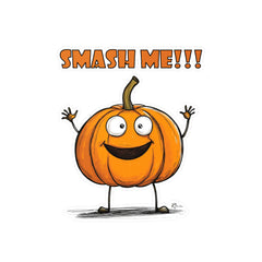 Naughty Nibbles Funny Adult Humor Pumpkin Vinyl Kiss-Cut Decals - Durable & Removable