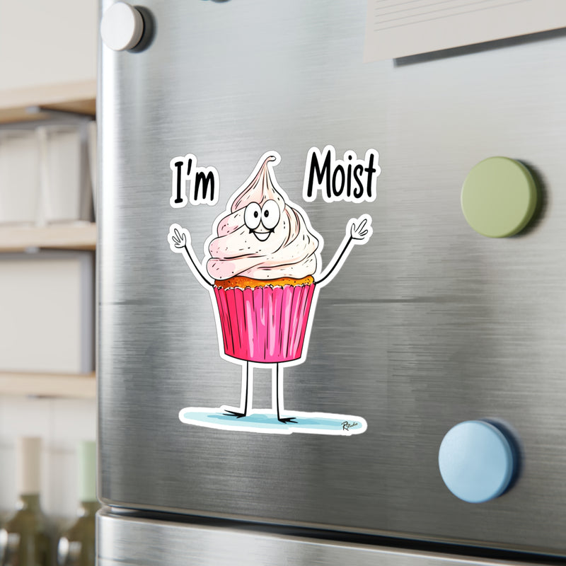 Naughty Nibbles Funny Adult Humor Cup Cake Vinyl Kiss-Cut Decals - Durable & Removable