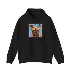 Fine Art Inspired French Bulldog Unisex Heavy Blend™ Hooded Sweatshirt