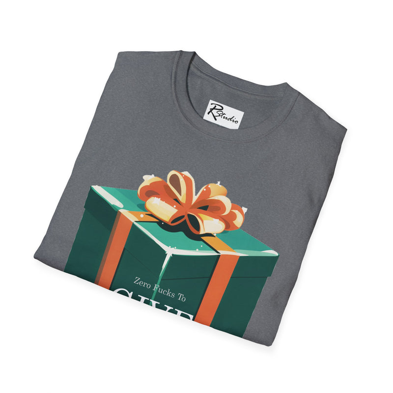 "Zero f-*&s to GIVE" Green Box Unisex Softstyle T-Shirt