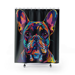 French Bulldog Fine Art Shower Curtain - Stylish Bathroom Decor