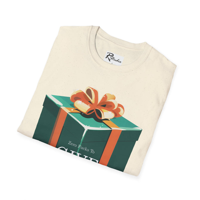 "Zero f-*&s to GIVE" Green Box Unisex Softstyle T-Shirt