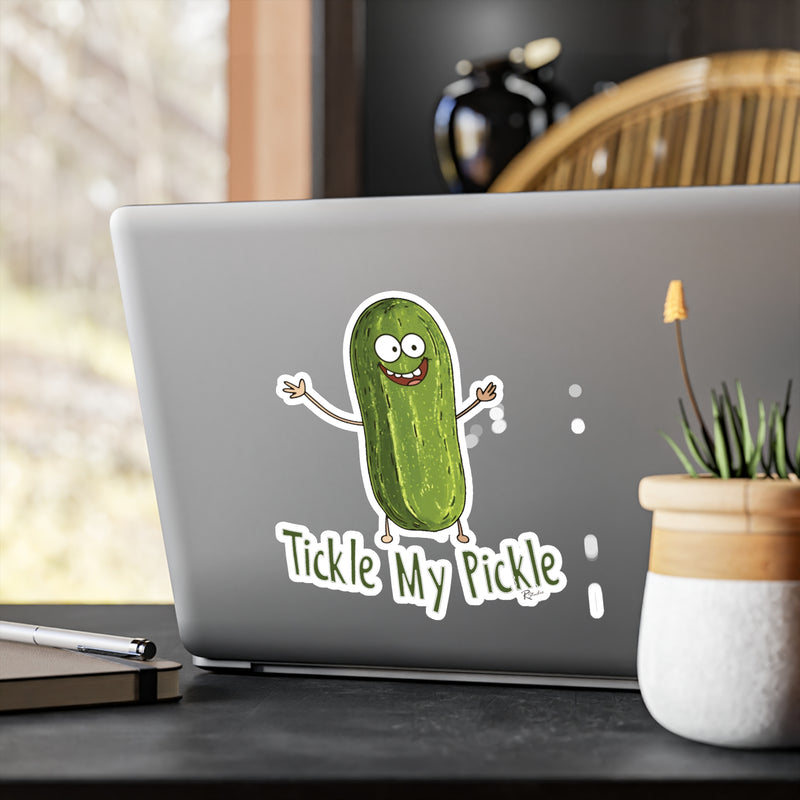 Naughty Nibbles Funny Adult Humor Pickle Vinyl Kiss-Cut Decals - Durable & Removable