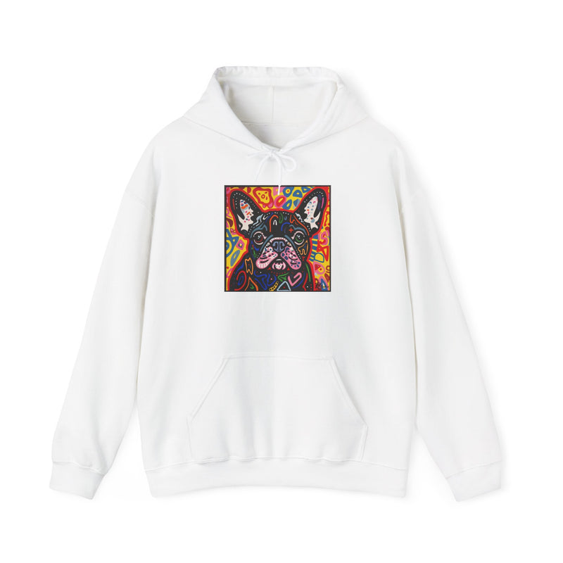 Fine Art Inspired French Bulldog Unisex Heavy Blend™ Hooded Sweatshirt