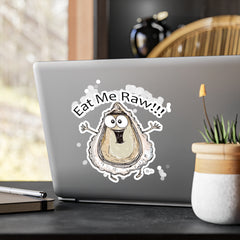 Naughty Nibbles Funny Adult Humor Oyster Vinyl Kiss-Cut Decals - Durable & Removable