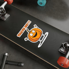 Naughty Nibbles Funny Adult Humor Pumpkin Vinyl Kiss-Cut Decals - Durable & Removable