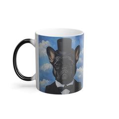 11oz Color Morphing Mug - Fine Art Multi-Colored French Bulldog Design
