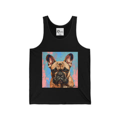 French Bulldog Fine Art Unisex Jersey Tank Top - Stylish & Comfortable