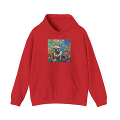 Fine Art Inspired French Bulldog Unisex Heavy Blend™ Hooded Sweatshirt