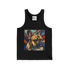 French Bulldog Fine Art Unisex Jersey Tank Top - Stylish & Comfortable