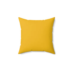 Impressionist Art Inspired French Bulldog Orange and Yellow Faux Suede Square Pillow
