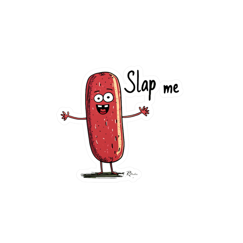 Naughty Nibbles Funny Adult Humor Salami Vinyl Kiss-Cut Decals - Durable & Removable
