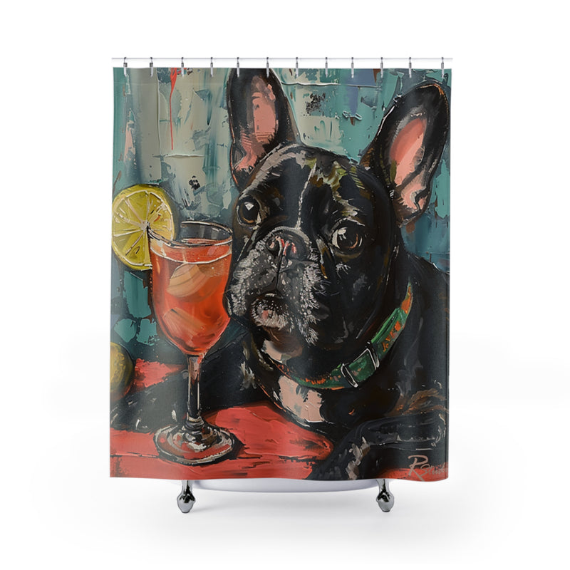 French Bulldog Fine Art Shower Curtain - Stylish Bathroom Decor