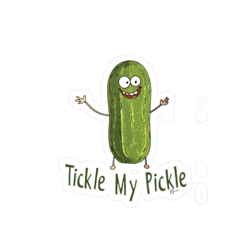 Naughty Nibbles Funny Adult Humor Pickle Vinyl Kiss-Cut Decals - Durable & Removable
