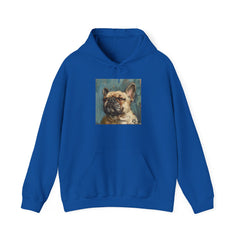Fine Art Inspired French Bulldog Unisex Heavy Blend™ Hooded Sweatshirt