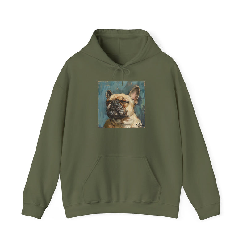 Fine Art Inspired French Bulldog Unisex Heavy Blend™ Hooded Sweatshirt