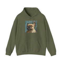 Fine Art Inspired French Bulldog Unisex Heavy Blend™ Hooded Sweatshirt