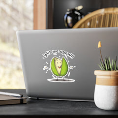 Naughty Nibbles Funny Adult Humor Pistachio Vinyl Kiss-Cut Decals - Durable & Removable