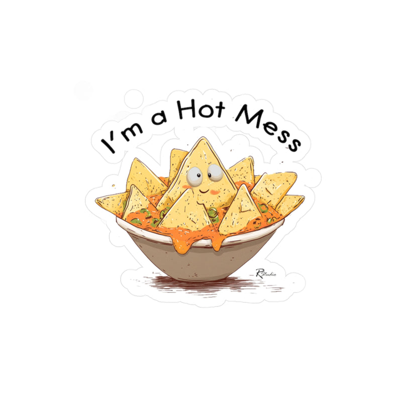 Naughty Nibbles Funny Adult Humor Nachos Vinyl Kiss-Cut Decals - Durable & Removable