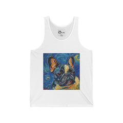 French Bulldog Fine Art Unisex Jersey Tank Top - Stylish & Comfortable