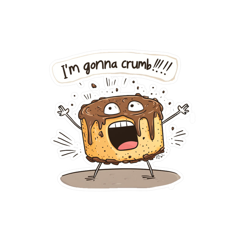 Naughty Nibbles Funny Adult Humor Coffee Cake Vinyl Kiss-Cut Decals - Durable & Removable