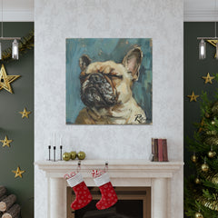 Colorful Fine Art French Bulldog Canvas Print - Multicolored Home Decor