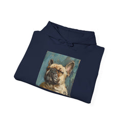 Fine Art Inspired French Bulldog Unisex Heavy Blend™ Hooded Sweatshirt