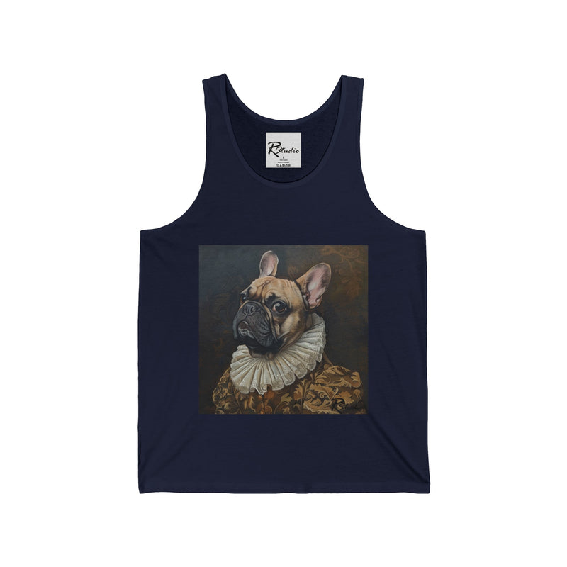 French Bulldog Fine Art Unisex Jersey Tank Top - Stylish & Comfortable