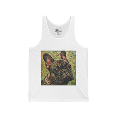 French Bulldog Fine Art Unisex Jersey Tank Top - Stylish & Comfortable