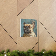 Colorful Fine Art French Bulldog Canvas Print - Multicolored Home Decor