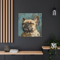 Colorful Fine Art French Bulldog Canvas Print - Multicolored Home Decor