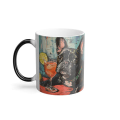 11oz Color Morphing Mug - Fine Art Multi-Colored French Bulldog Design