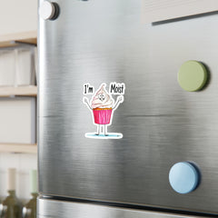 Naughty Nibbles Funny Adult Humor Cup Cake Vinyl Kiss-Cut Decals - Durable & Removable