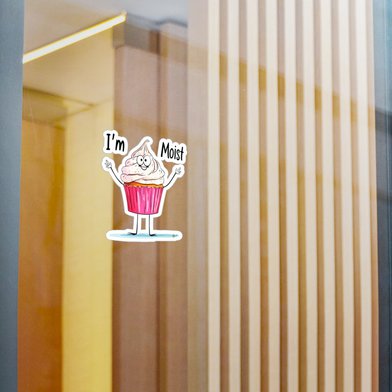 Naughty Nibbles Funny Adult Humor Cup Cake Vinyl Kiss-Cut Decals - Durable & Removable